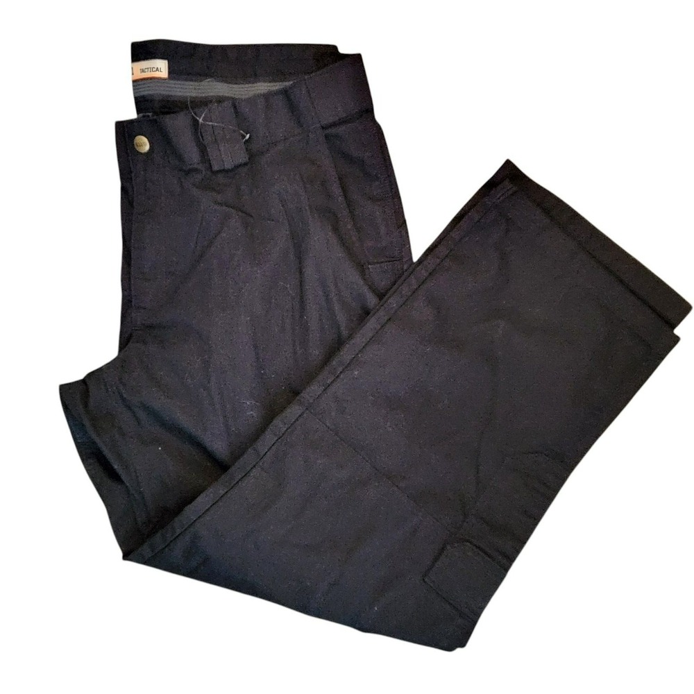 5.11 Tactical Mens Black Ripstop Cargo‎ Pants Multi-Pocket Work Trousers Size 20